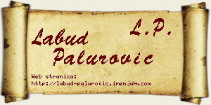 Labud Palurović vizit kartica